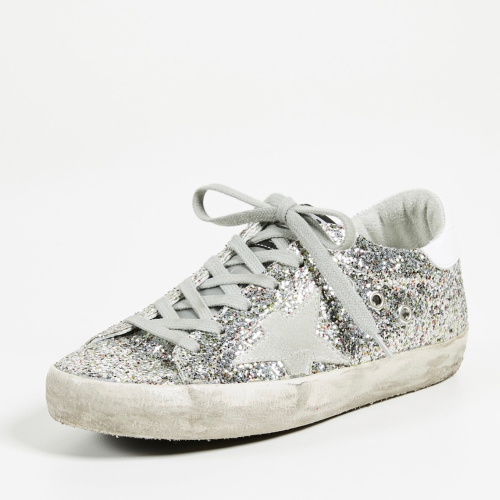 Golden Goose Superstar Sneakers in multi glitter